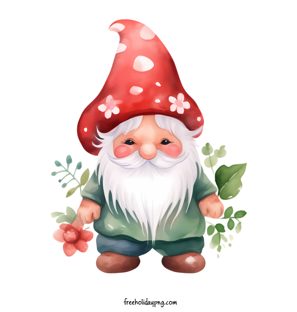 Transparent Christmas Christmas Gnome gnome mushroom for Christmas Gnome for Christmas