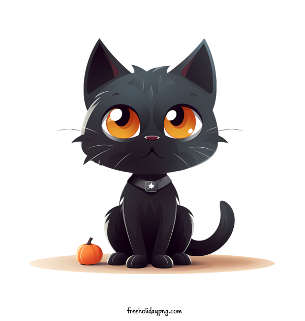 Transparent Halloween Halloween Black Cat cute black cat for Halloween Black Cat for Halloween