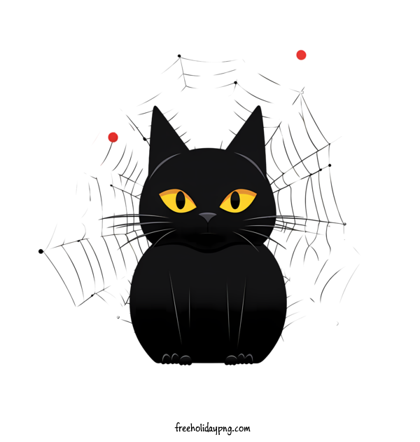 Transparent Halloween Halloween Black Cat black cat spider web for Halloween Black Cat for Halloween