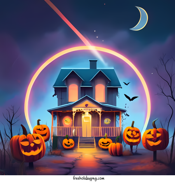 Transparent Halloween Happy Halloween house halloween for Happy Halloween for Halloween