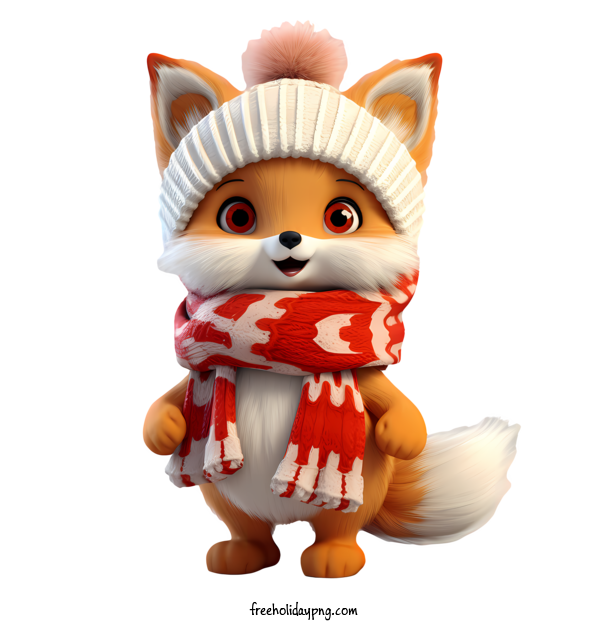 Transparent Christmas Christmas fox fox cute for Christmas fox for Christmas
