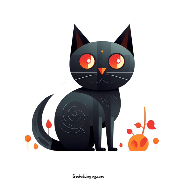 Transparent Halloween Halloween Black Cat cat black for Halloween Black Cat for Halloween