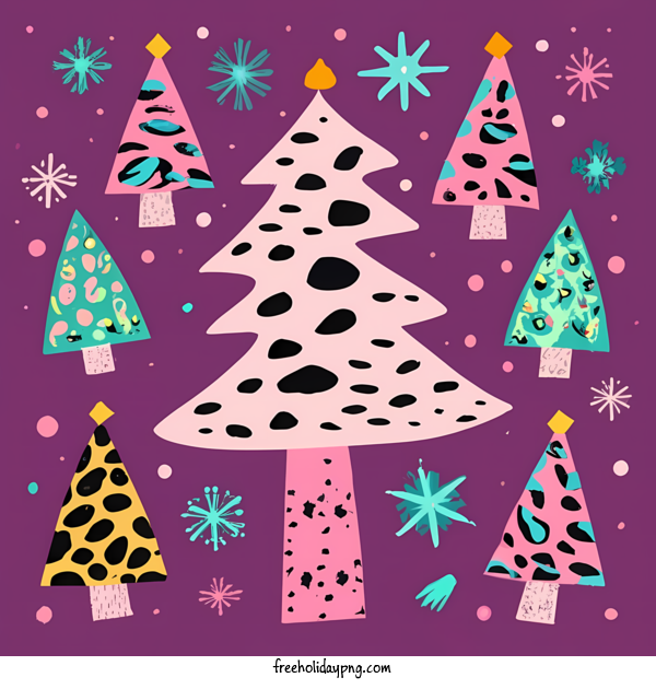 Transparent Christmas Christmas Tree leopard print cat tree for Christmas Tree for Christmas