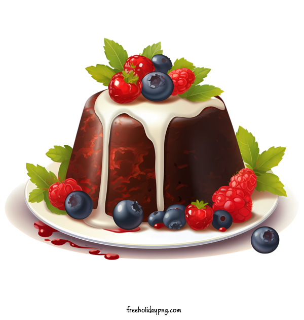 Transparent Christmas Christmas Pudding chocolate cake for Christmas Pudding for Christmas