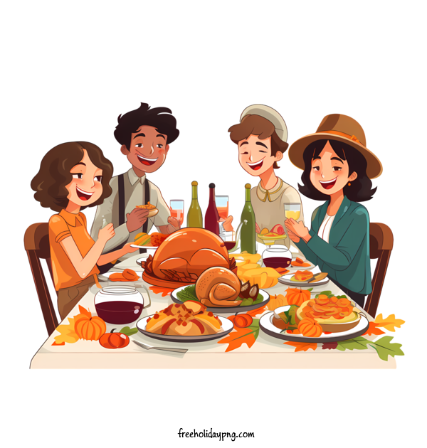 Transparent Thanksgiving Thanksgiving dinner people family for Thanksgiving dinner for Thanksgiving
