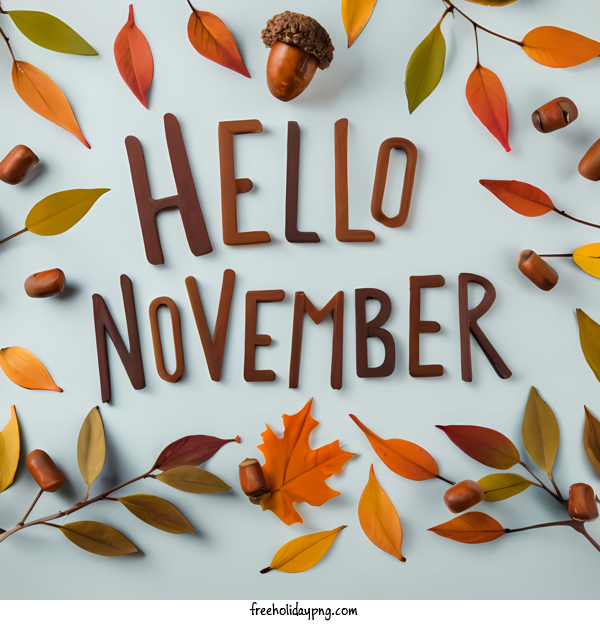 Transparent November Hello November November autumn for Hello November for November