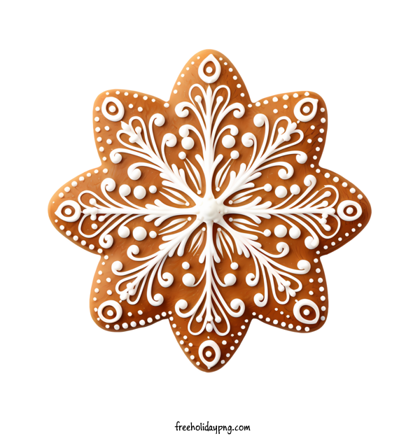 Transparent Gingerbread Cookie Day Gingerbread man snowflake holiday decoration for Christmas cookie for Gingerbread Cookie Day