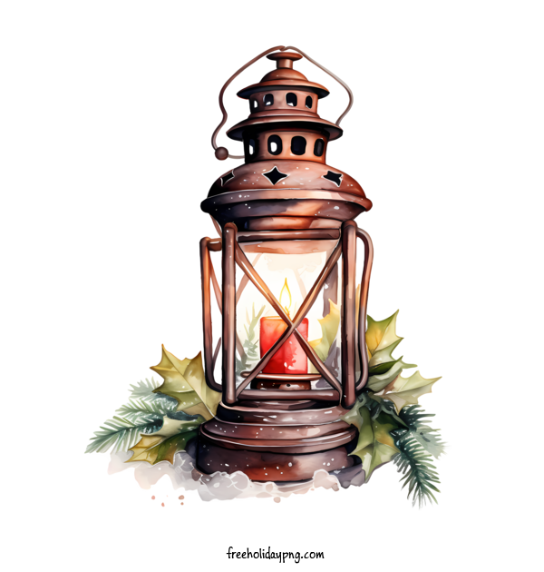 Transparent Christmas Christmas lantern lantern candle for Christmas lantern for Christmas
