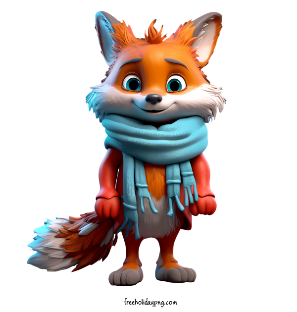 Transparent Christmas Christmas fox red fox fur for Christmas fox for Christmas