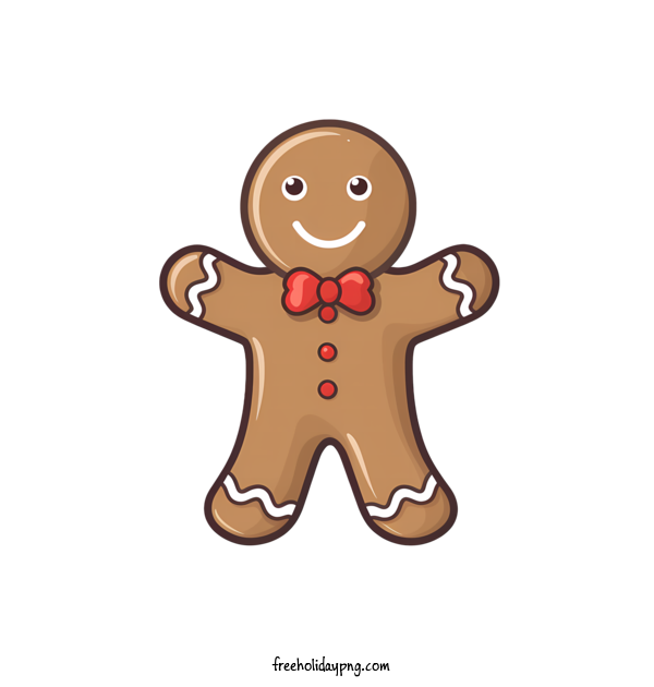 Transparent Gingerbread Cookie Day Gingerbread man gingerbread man gingerbread man with bow tie for Christmas cookie for Gingerbread Cookie Day