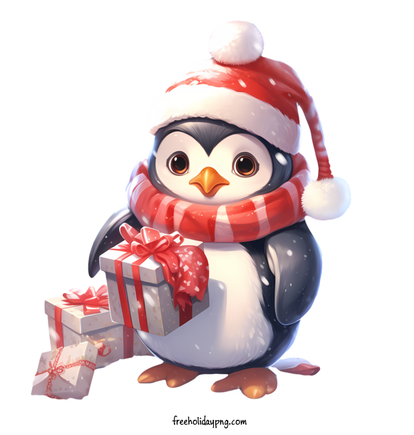 Transparent Christmas Christmas penguin Penguin gift for Christmas penguin for Christmas