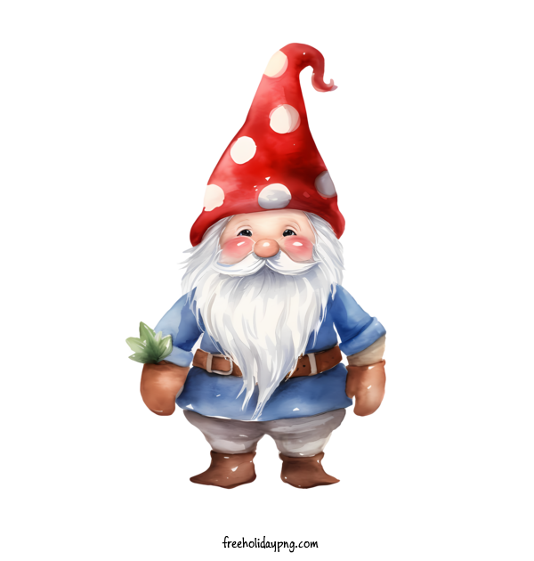 Transparent Christmas Christmas Gnome gnome watercolor for Christmas Gnome for Christmas