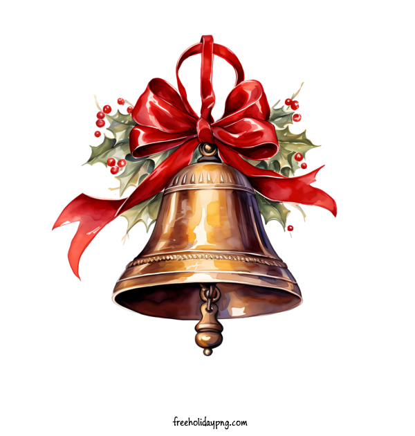 Transparent Christmas Christmas Bell bell holly for Christmas Bell for Christmas