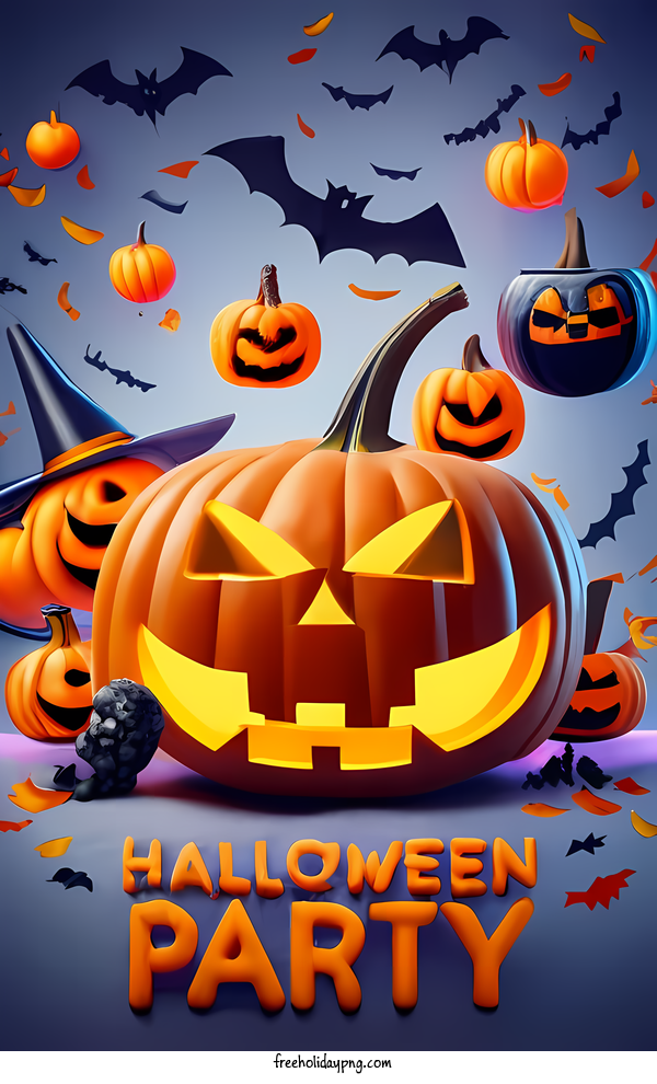 Transparent Halloween Halloween party pumpkin spooky for Halloween party for Halloween