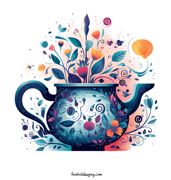 Transparent International Tea Day International Tea Day tea pot floral arrangement for Tea Day for International Tea Day