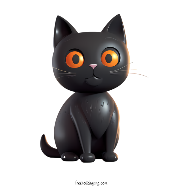 Transparent Halloween Halloween Black Cat black cat adorable cat for Halloween Black Cat for Halloween
