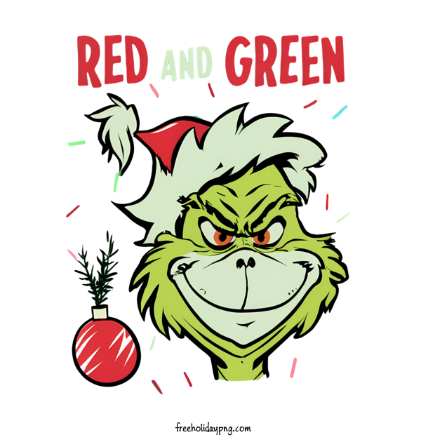 Transparent Christmas Christmas Grinch Red green for Christmas Grinch for Christmas