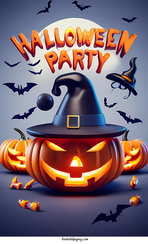 Transparent Halloween Halloween party pumpkin witch for Halloween party for Halloween