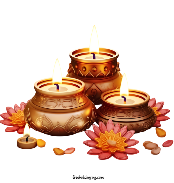 Transparent Diwali Diya candles incense for Diya for Diwali