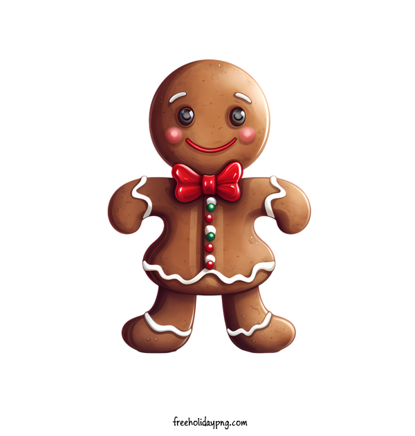 Transparent Gingerbread Cookie Day Gingerbread man cute adorable for Christmas cookie for Gingerbread Cookie Day