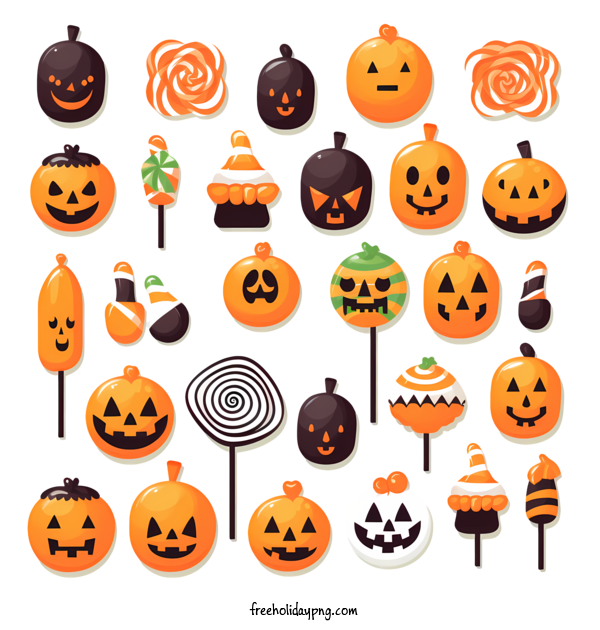 Transparent halloween halloween candy pumpkin halloween for halloween candy for Halloween