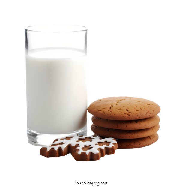 Transparent Gingerbread Cookie Day Gingerbread man cookies milk for Christmas cookie for Gingerbread Cookie Day