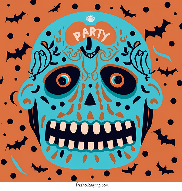 Transparent Halloween Halloween party skeleton skull for Halloween party for Halloween