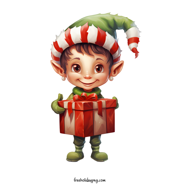 Transparent Christmas Christmas elf elf gift for Christmas elf for Christmas