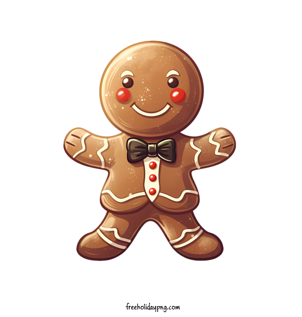 Transparent Gingerbread Cookie Day Gingerbread man cute gingerbread man for Christmas cookie for Gingerbread Cookie Day