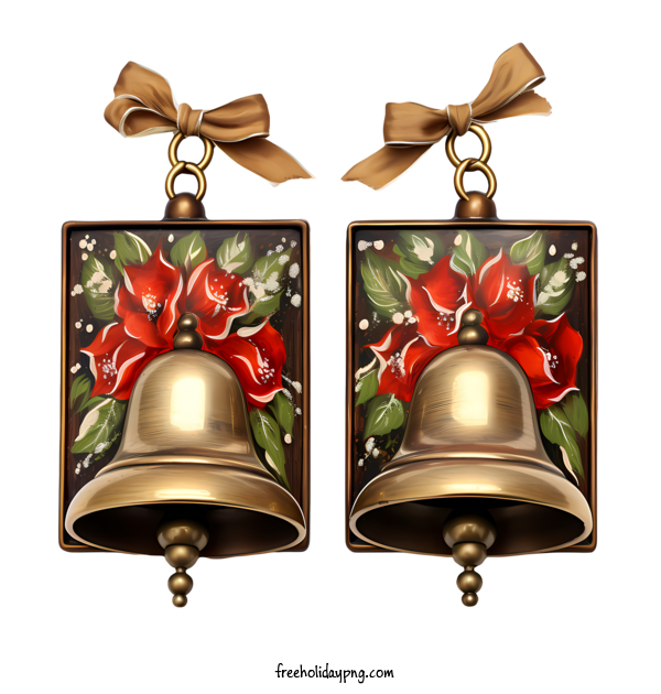 Transparent Christmas Christmas Bell rose bell for Christmas Bell for Christmas