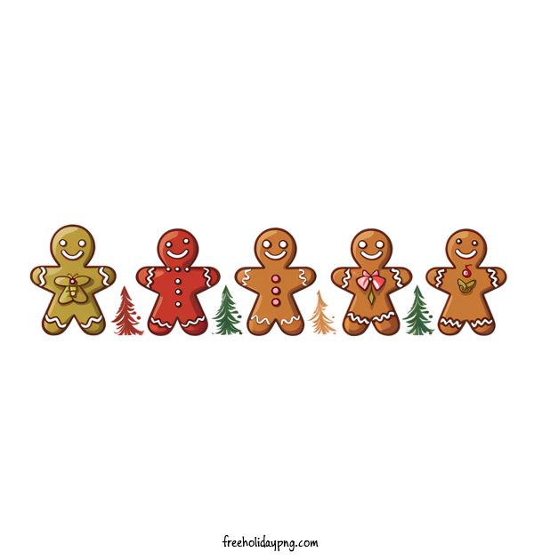 Transparent Gingerbread Cookie Day Gingerbread man gingerbread men christmas for Christmas cookie for Gingerbread Cookie Day