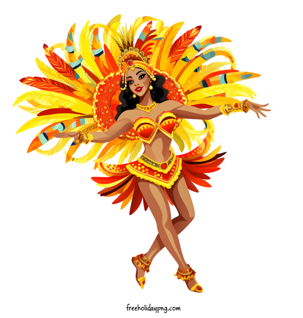Transparent Brazilian Carnival Brazil carnival dancer Carnival Samba for Carnaval for Brazilian Carnival