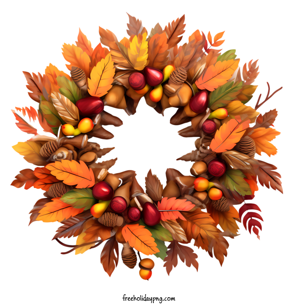 Transparent Thanksgiving Thanksgiving wreath wreath fall leaves for Thanksgiving wreath for Thanksgiving
