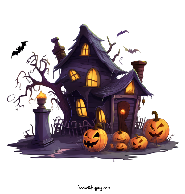 Transparent Halloween Halloween Haunted House Creepy house Halloween for Halloween Haunted House for Halloween