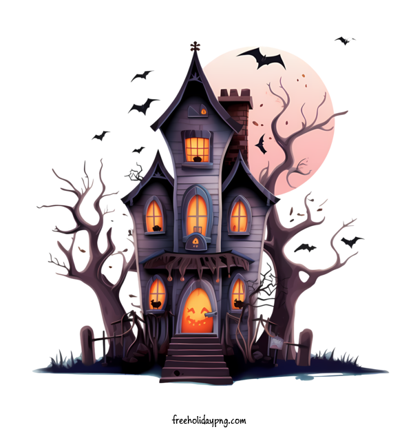 Transparent Halloween Halloween Haunted House house ghost for Halloween Haunted House for Halloween
