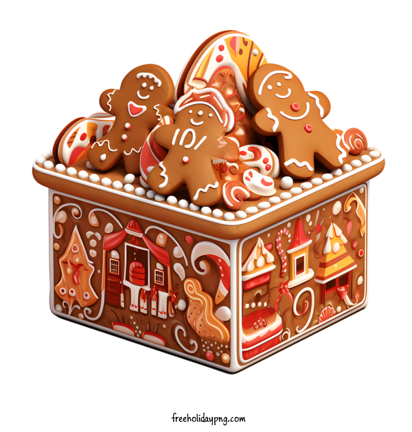Transparent Gingerbread Cookie Day Gingerbread man gingerbread gingerbread house for Christmas cookie for Gingerbread Cookie Day