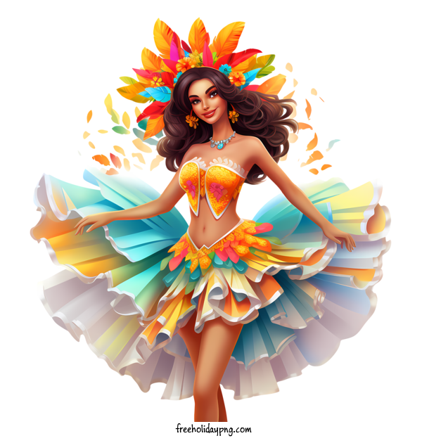 Transparent Brazilian Carnival Brazil carnival dancer woman costume for Carnaval for Brazilian Carnival