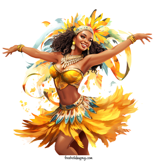 Transparent Brazilian Carnival Brazil carnival dancer Carnival costume dance for Carnaval for Brazilian Carnival
