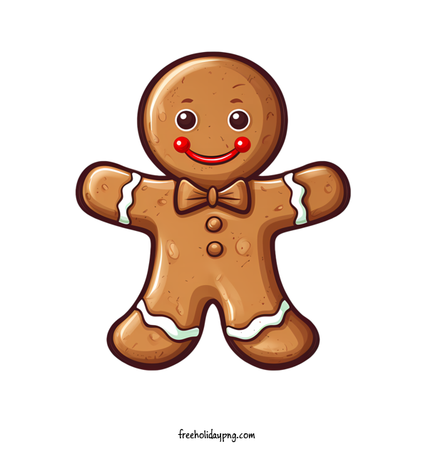 Transparent Gingerbread Cookie Day Gingerbread man candy cane christmas decoration for Christmas cookie for Gingerbread Cookie Day