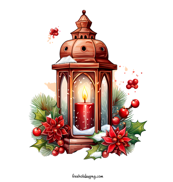 Transparent Christmas Christmas lantern candle holiday for Christmas lantern for Christmas