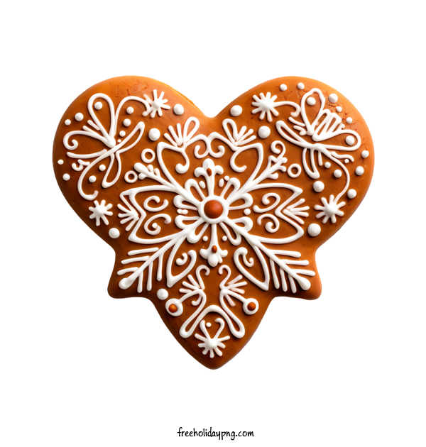 Transparent Gingerbread Cookie Day Gingerbread man heart cookie for Christmas cookie for Gingerbread Cookie Day