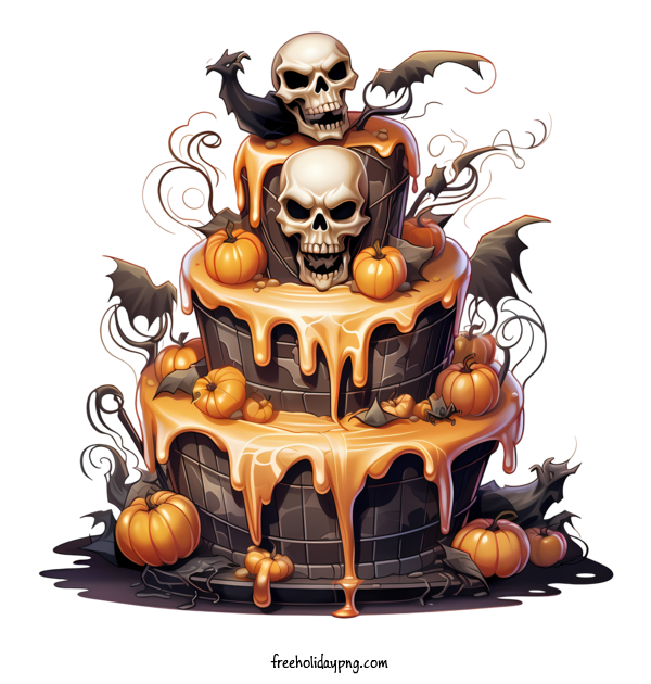 Transparent Halloween Halloween cake spooky halloween for Halloween cake for Halloween