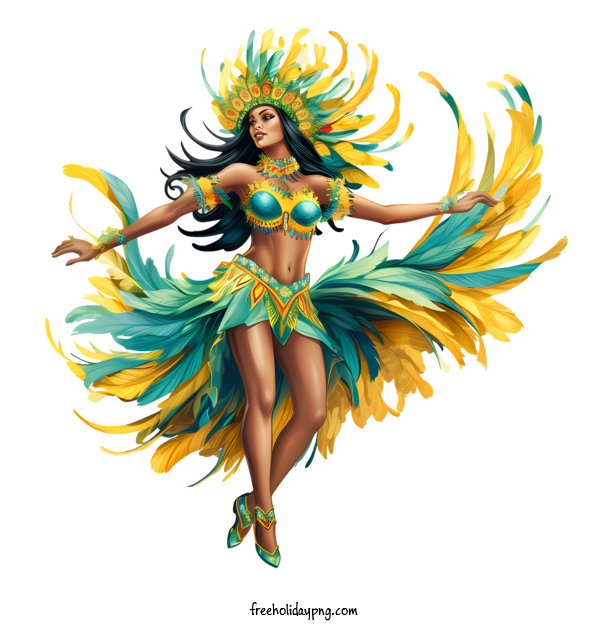 Transparent Brazilian Carnival Brazil carnival dancer carnival costume for Carnaval for Brazilian Carnival