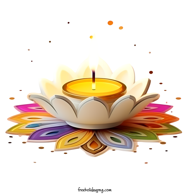 Transparent Diwali Diya flower diwali for Diya for Diwali