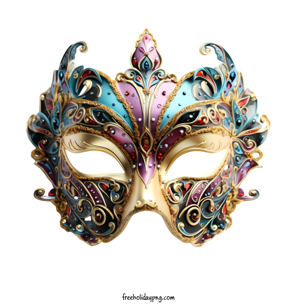 Transparent Brazilian Carnival carnival festival mask mask colorful for carnival festival mask for Brazilian Carnival