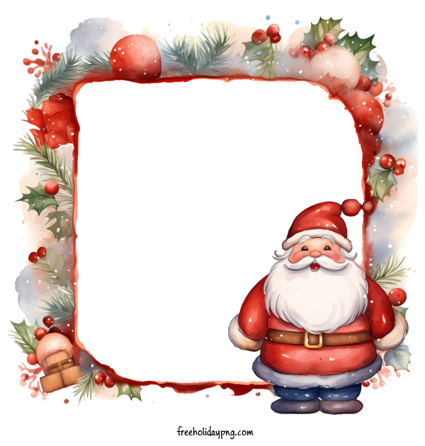 Transparent Christmas Christmas frame christmas santa for Christmas frame for Christmas