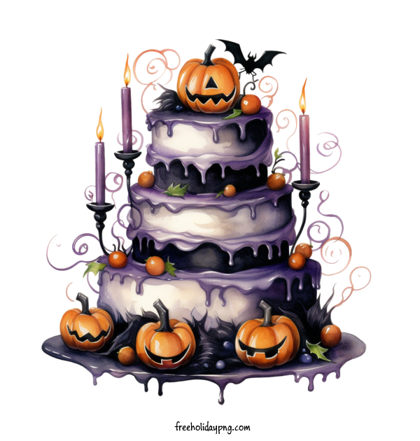 Transparent Halloween Halloween cake spooky ghostly for Halloween cake for Halloween