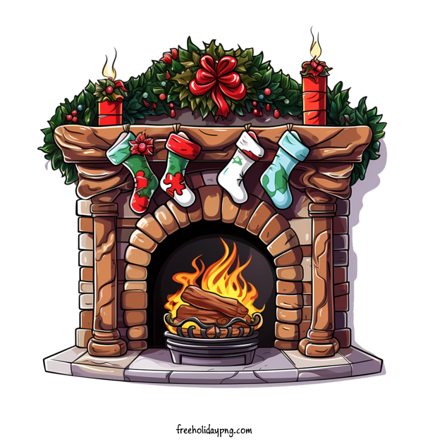 Transparent Christmas Christmas fireplace fireplace fireplace decorations for Christmas fireplace for Christmas