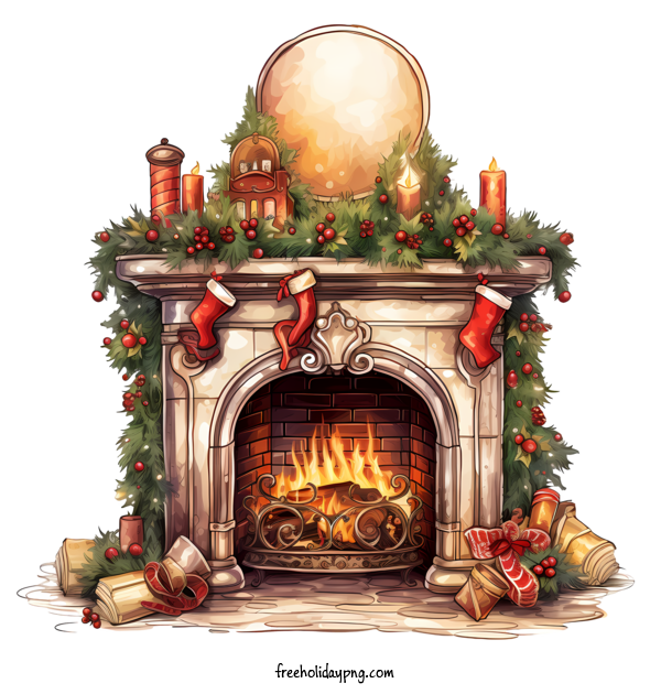 Transparent Christmas Christmas fireplace christmas fireplace fireplace for Christmas fireplace for Christmas