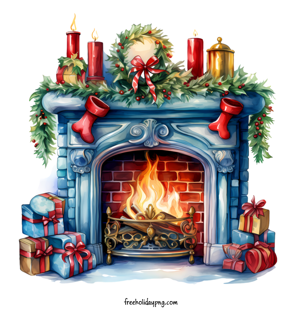 Transparent Christmas Christmas fireplace fireplace candles for Christmas fireplace for Christmas